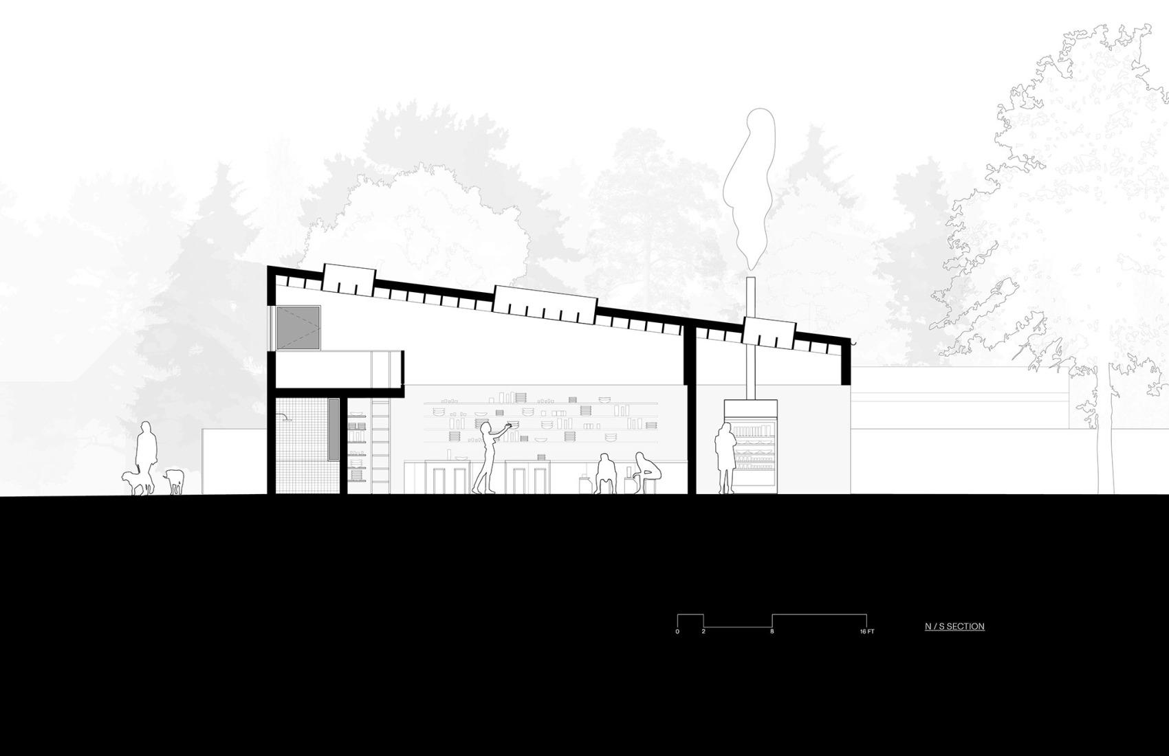 Section. Ceramics Studio by GO'C.