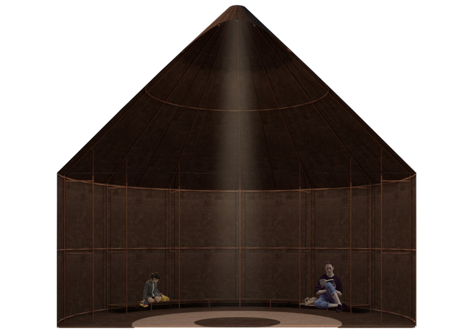 Sección. «La casa del silencio» por Sana Frini + Vuslat.