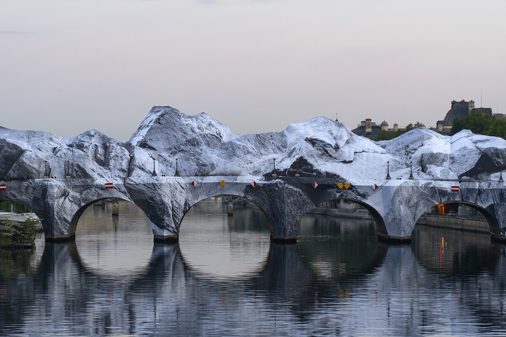 JR. "La Caverne du Pont Neuf". 2026. Photograph courtesy by Atelier JR.