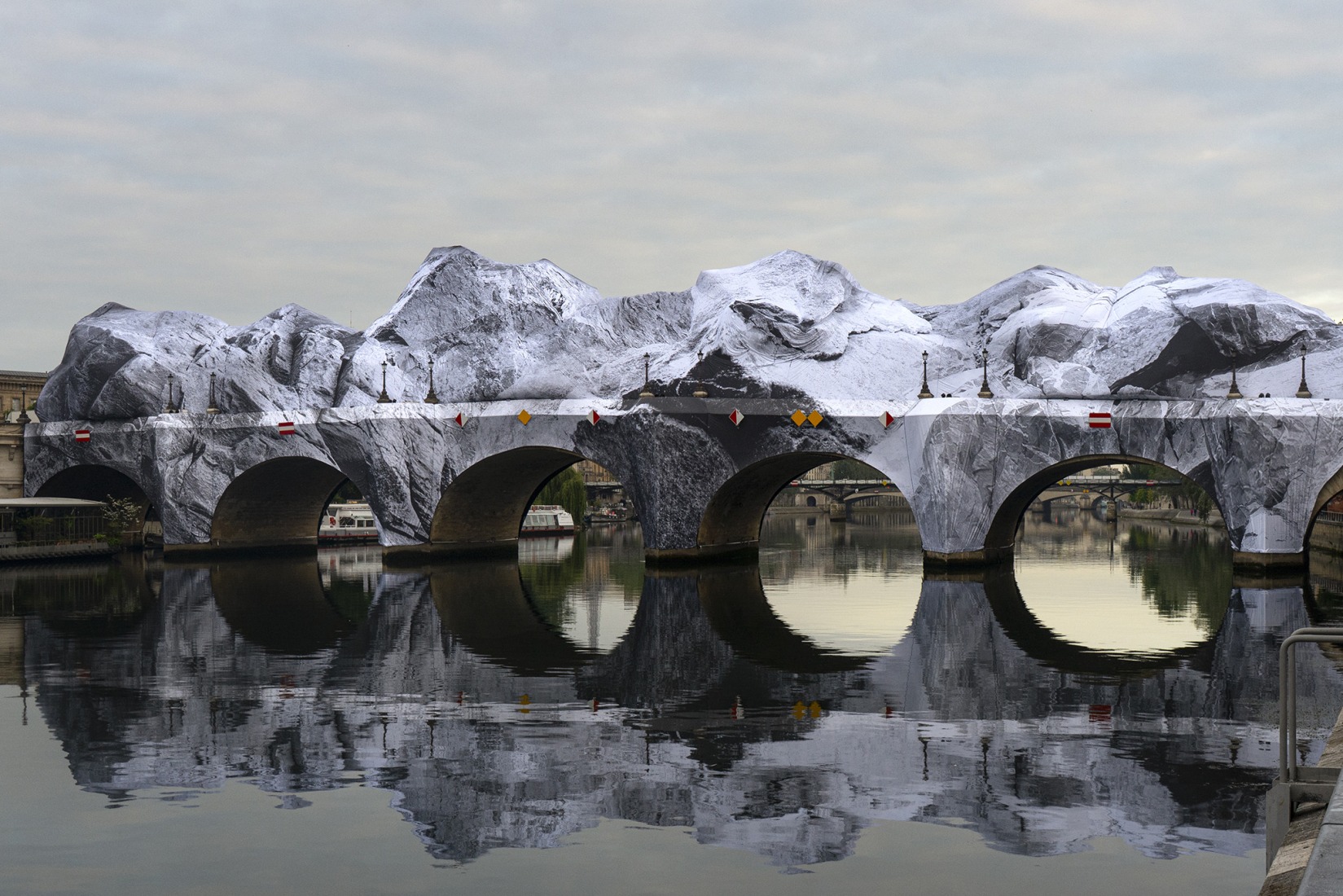 JR. "La Caverne du Pont Neuf". 2026. Photograph courtesy by Atelier JR.