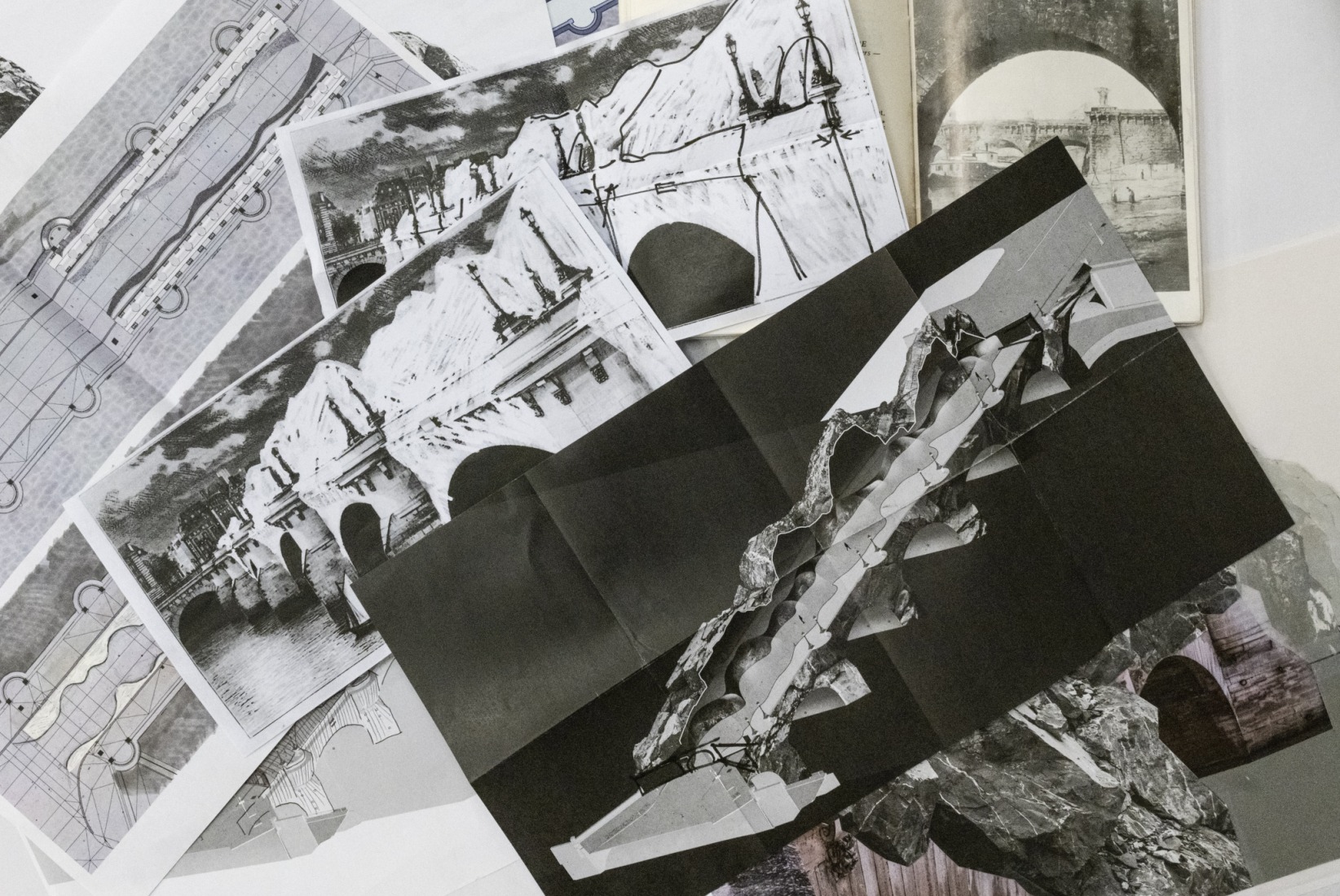 Sketchs. "La Caverne du Pont Neuf". Image courtesy by Atelier JR.