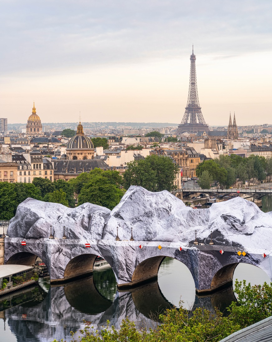 JR. "La Caverne du Pont Neuf". 2026. Photograph courtesy by Atelier JR.