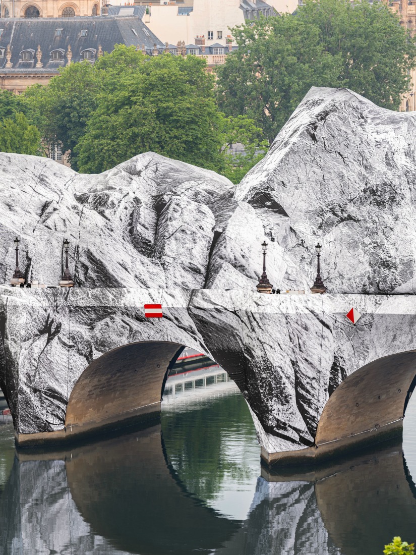JR. "La Caverne du Pont Neuf". 2026. Photograph courtesy by Atelier JR.