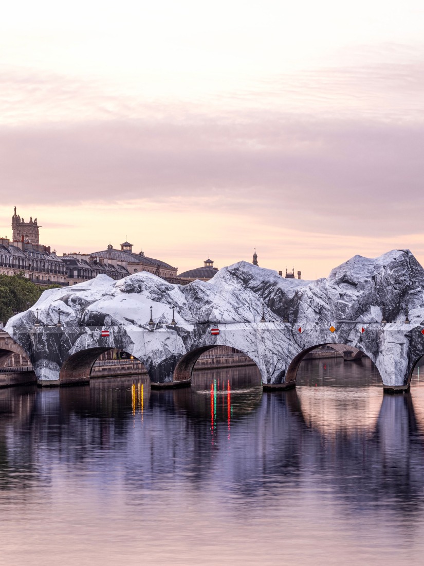 JR. "La Caverne du Pont Neuf". 2026. Photograph courtesy by Atelier JR.