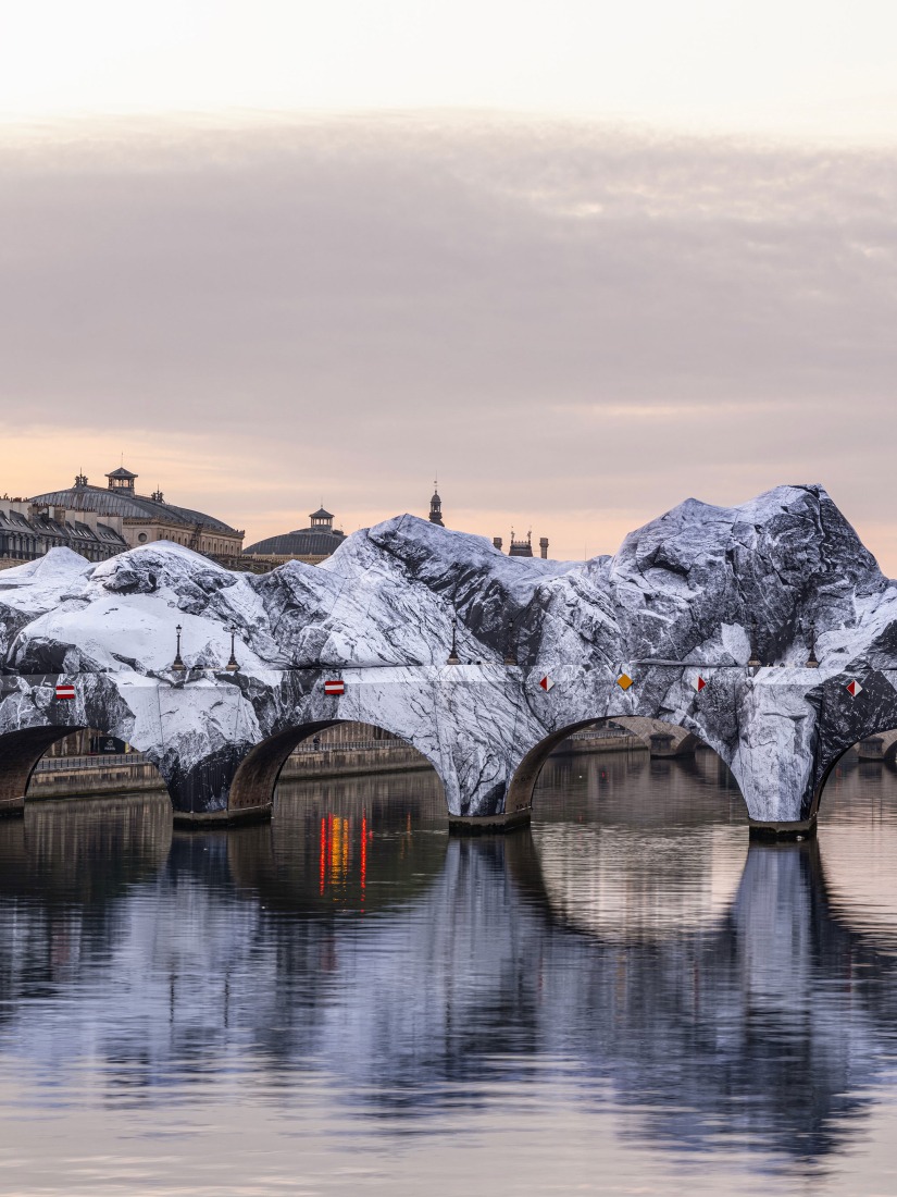 JR. "La Caverne du Pont Neuf". 2026. Photograph courtesy by Atelier JR.