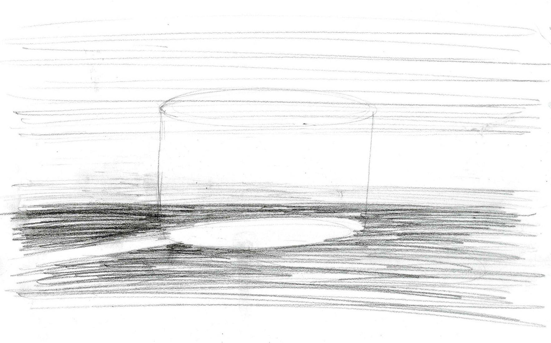 Vaso de agua / Boceto. Kengo Kuma – El flujo de las líneas a través de la mirada de Erieta Attali.