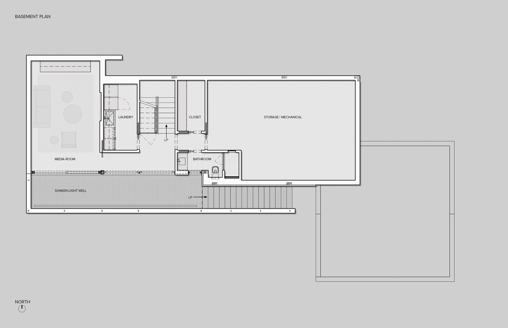 Plano de segunda planta. «Casa en los callejones» por Khanna Schultz.