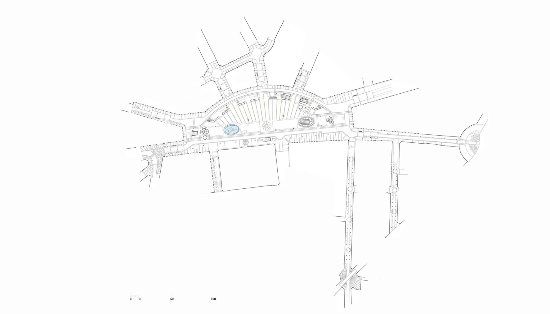 Ground floor plan. Reorganization of the Puerta del Sol area by Linazasoro & Sánchez Arquitectura.