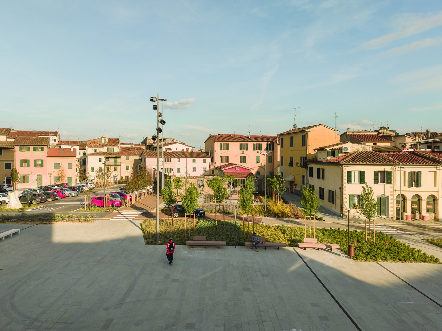 Plaza San Lorenzo en Pistoia por MICROSCAPE. Fotografía por Filippo Poli.