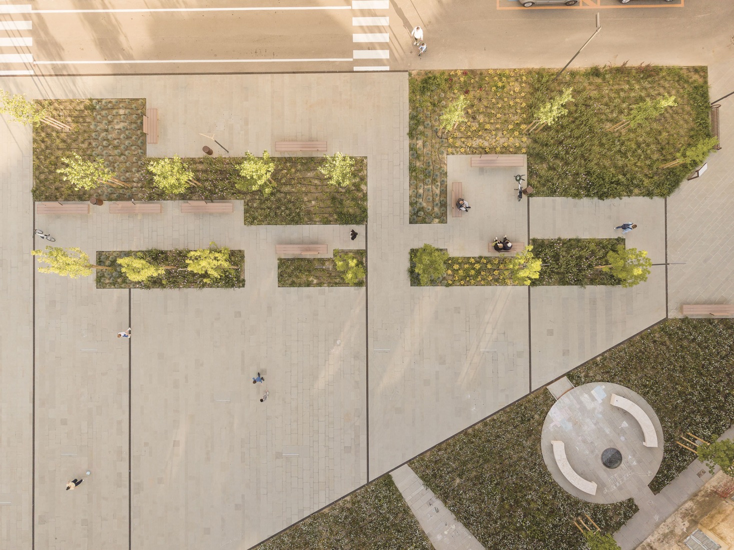 Piazza San Lorenzo in Pistoia by MICROSCAPE. Photograph by Filippo Poli.
