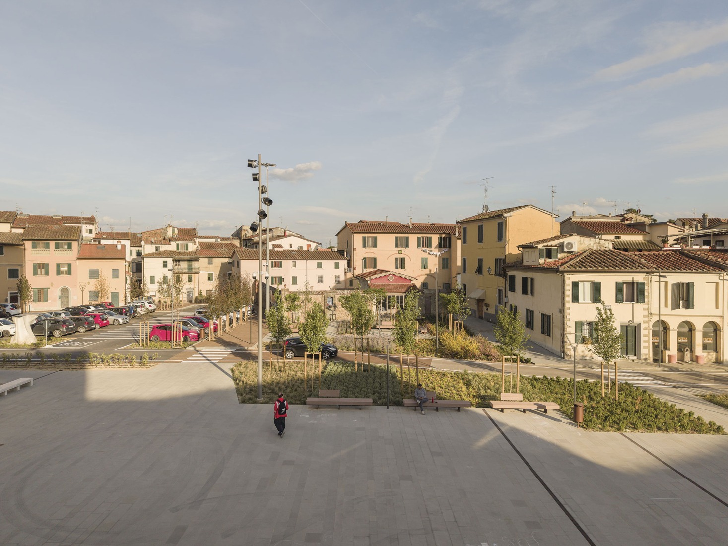 Piazza San Lorenzo in Pistoia by MICROSCAPE. Photograph by Filippo Poli.