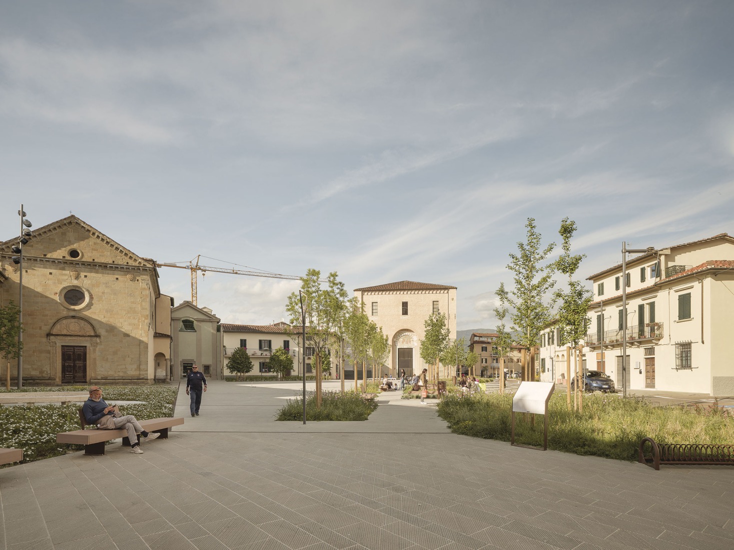 Piazza San Lorenzo in Pistoia by MICROSCAPE. Photograph by Filippo Poli.