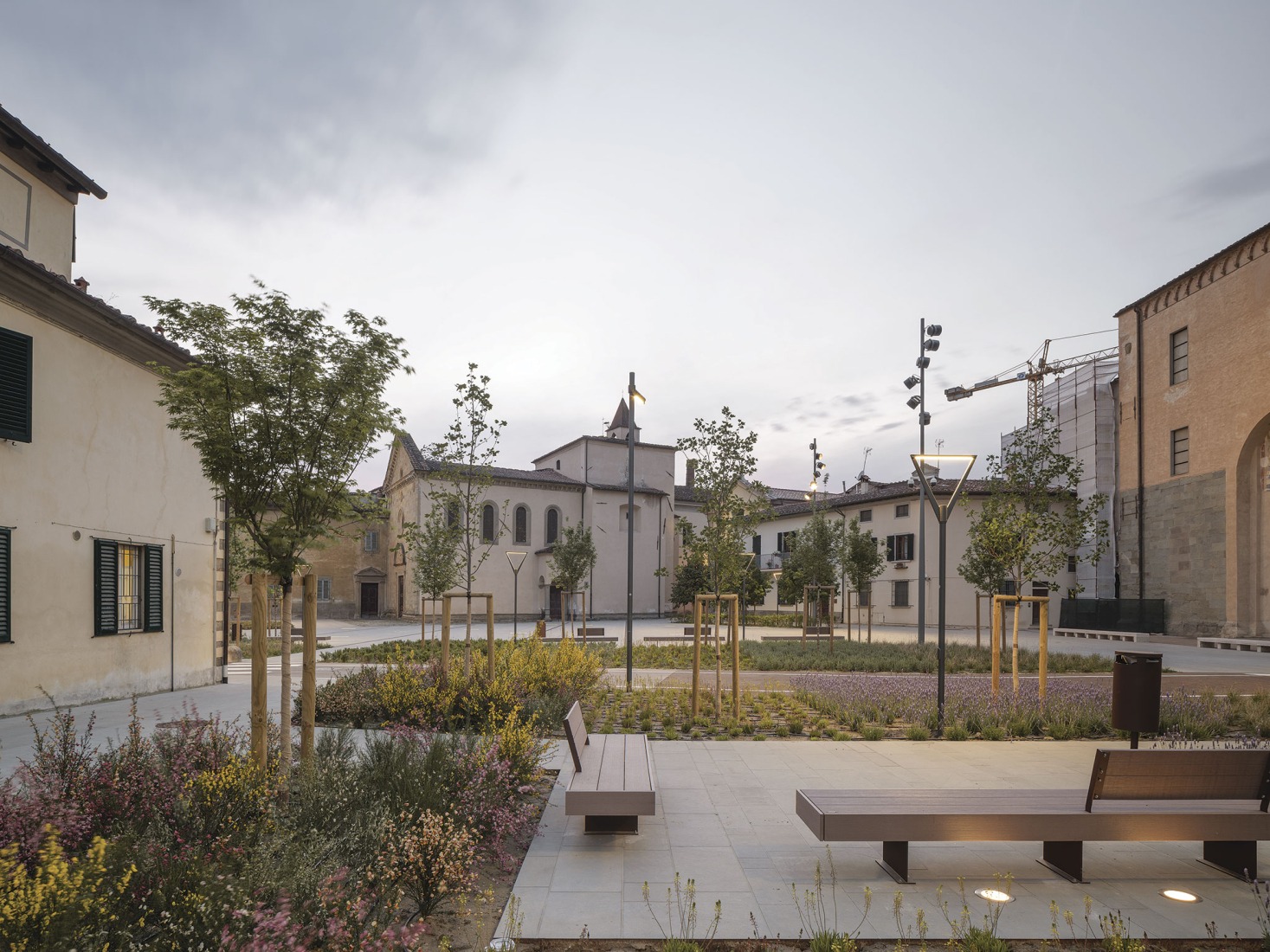 Piazza San Lorenzo in Pistoia by MICROSCAPE. Photograph by Filippo Poli.