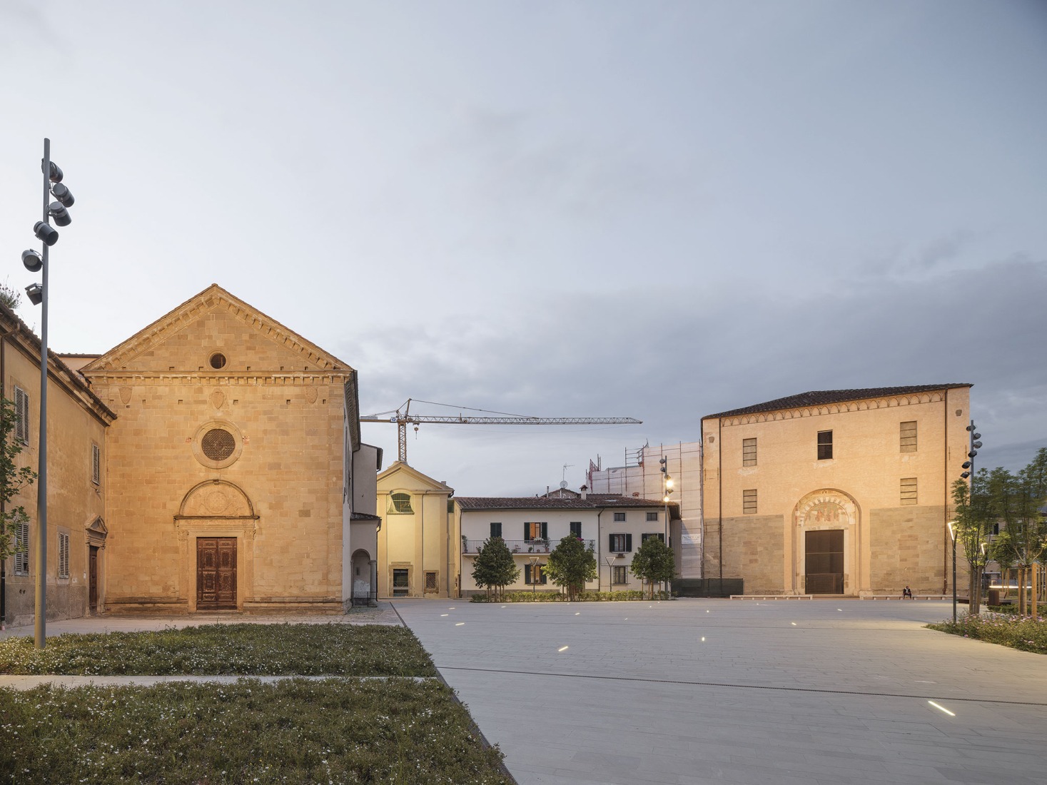 Piazza San Lorenzo in Pistoia by MICROSCAPE. Photograph by Filippo Poli.