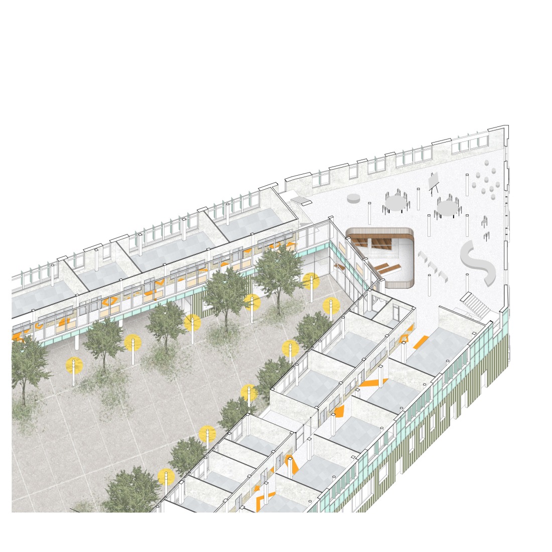 Diagrama. Campus experimental Renault por Mikoü Architecture.