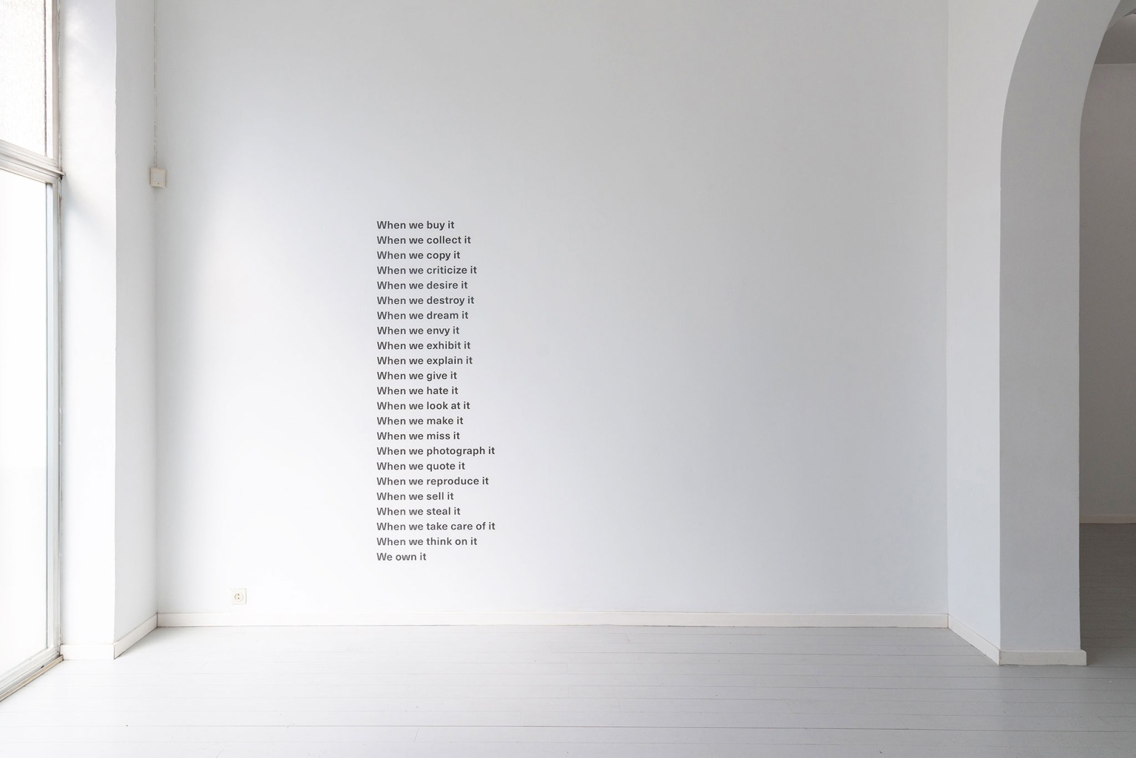 On Property, 2024, Garage Cosmos, Brussels by Oriol Vilanova. Photograph by Ferdinand Fabre.