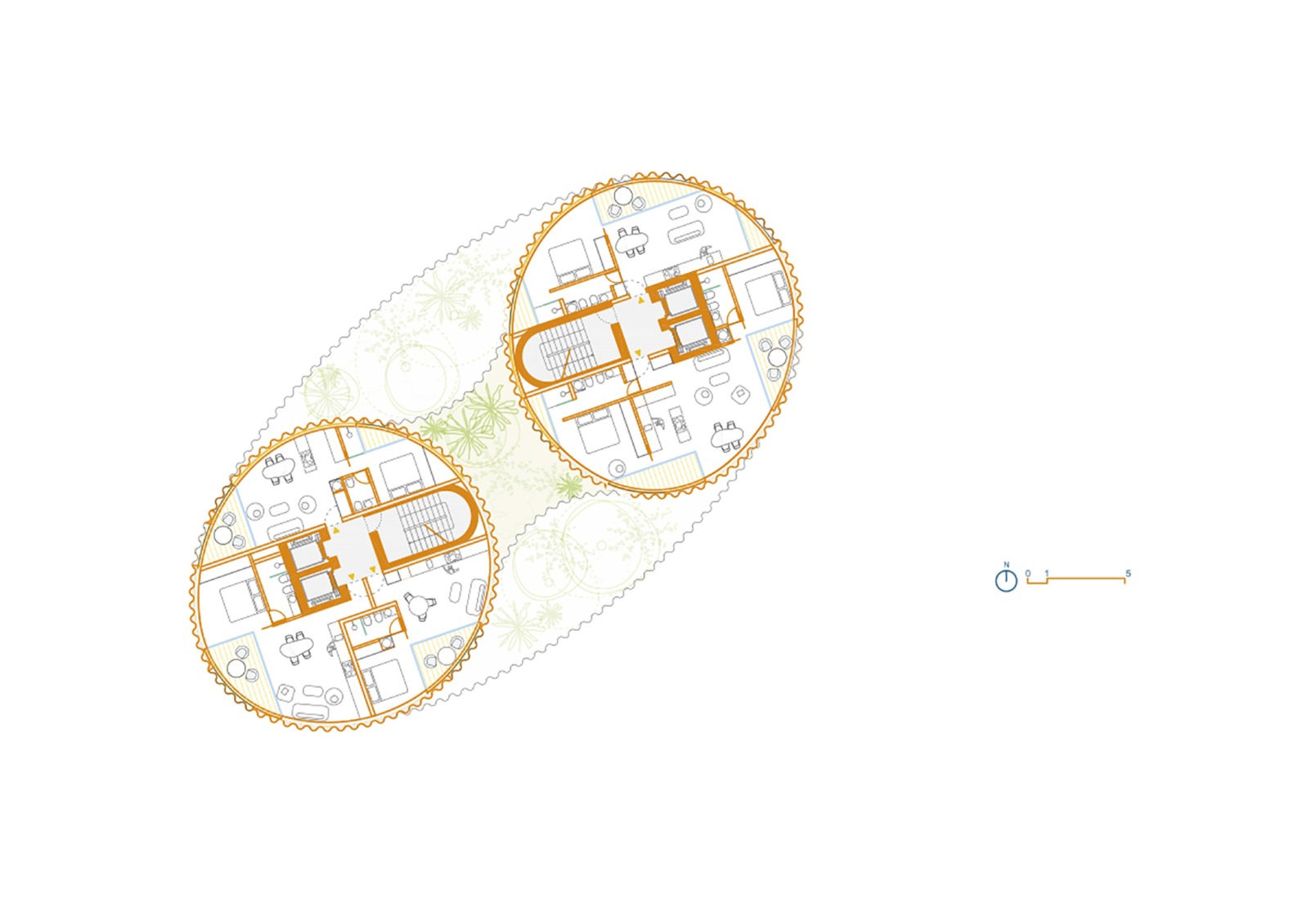 Plano de séptima planta. «Sky-K» por SelgasCano + FRPO.