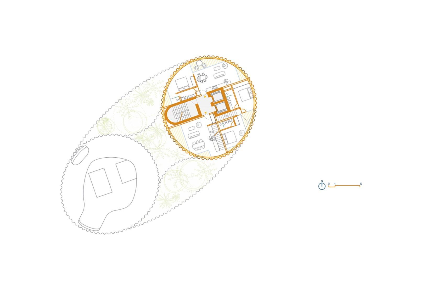 Plano de vigesimocuarta planta. «Sky-K» por SelgasCano + FRPO.