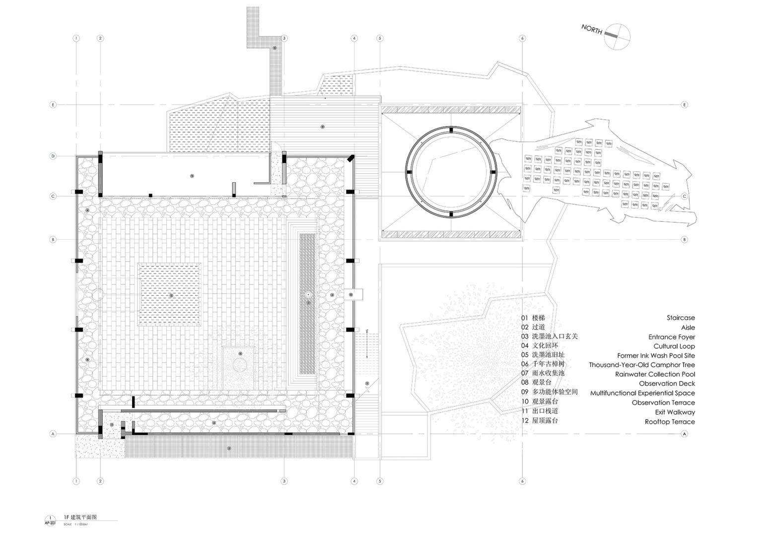 Plano de planta baja. Estanque de tinta por y.ad studio. 