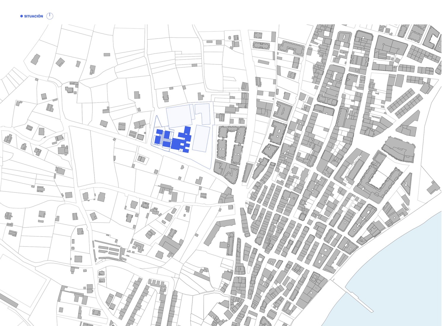 Situation plan. CPI As Mirandas nursery school by 16uno arquitectos.