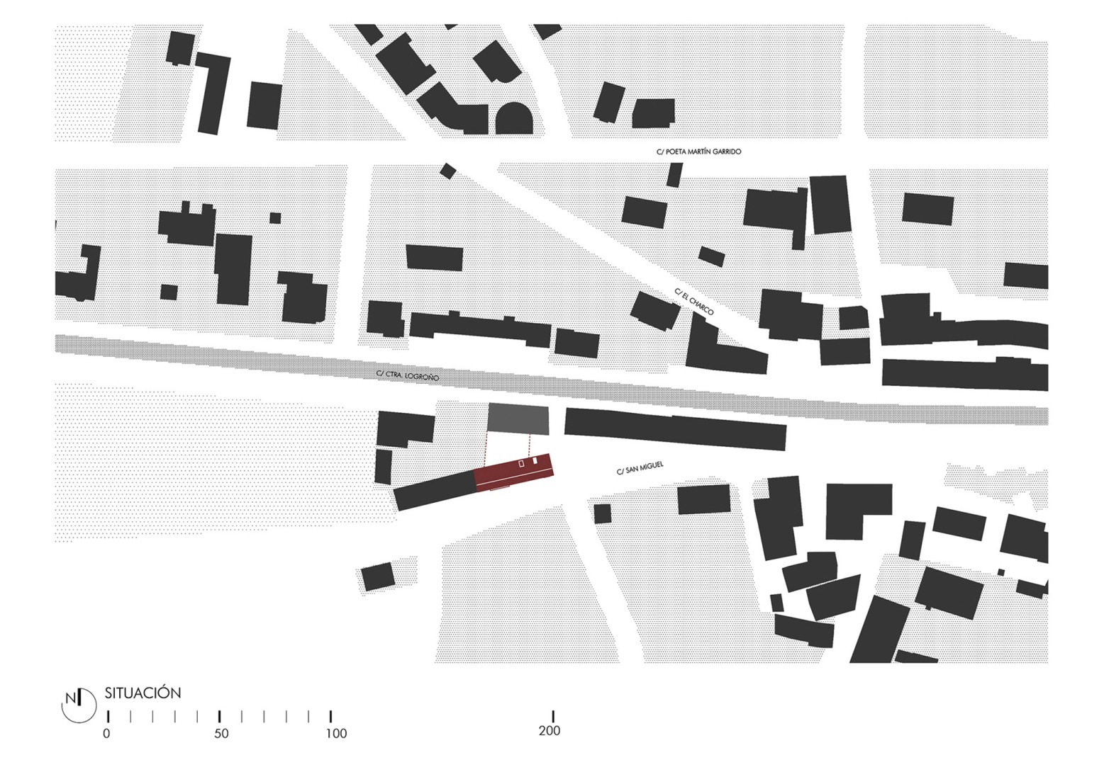 Site plan. Fundación Atapuerca Expansion by A2G Arquitectos + Oa estudio.