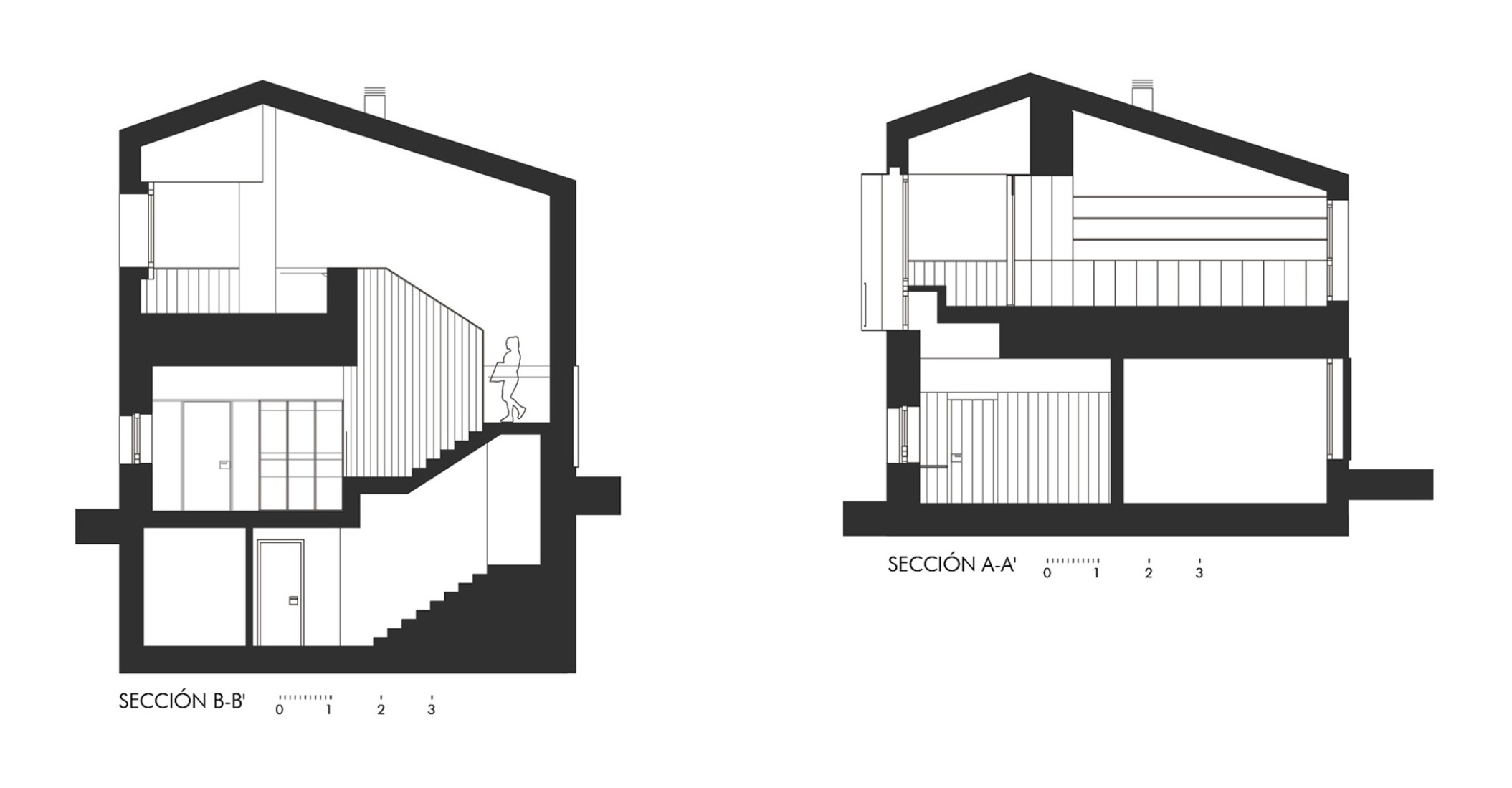 Sections. Fundación Atapuerca Expansion by A2G Arquitectos + Oa estudio.
