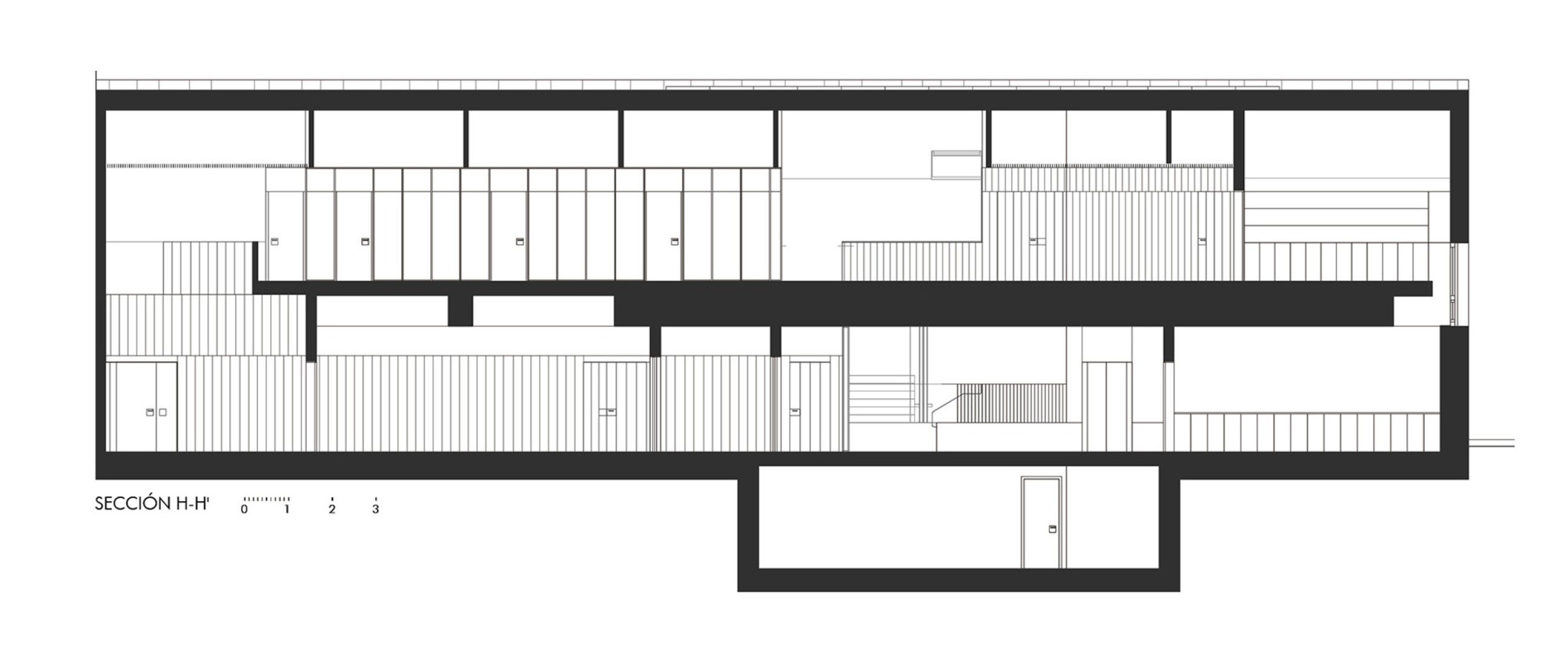 Sections. Fundación Atapuerca Expansion by A2G Arquitectos + Oa estudio.