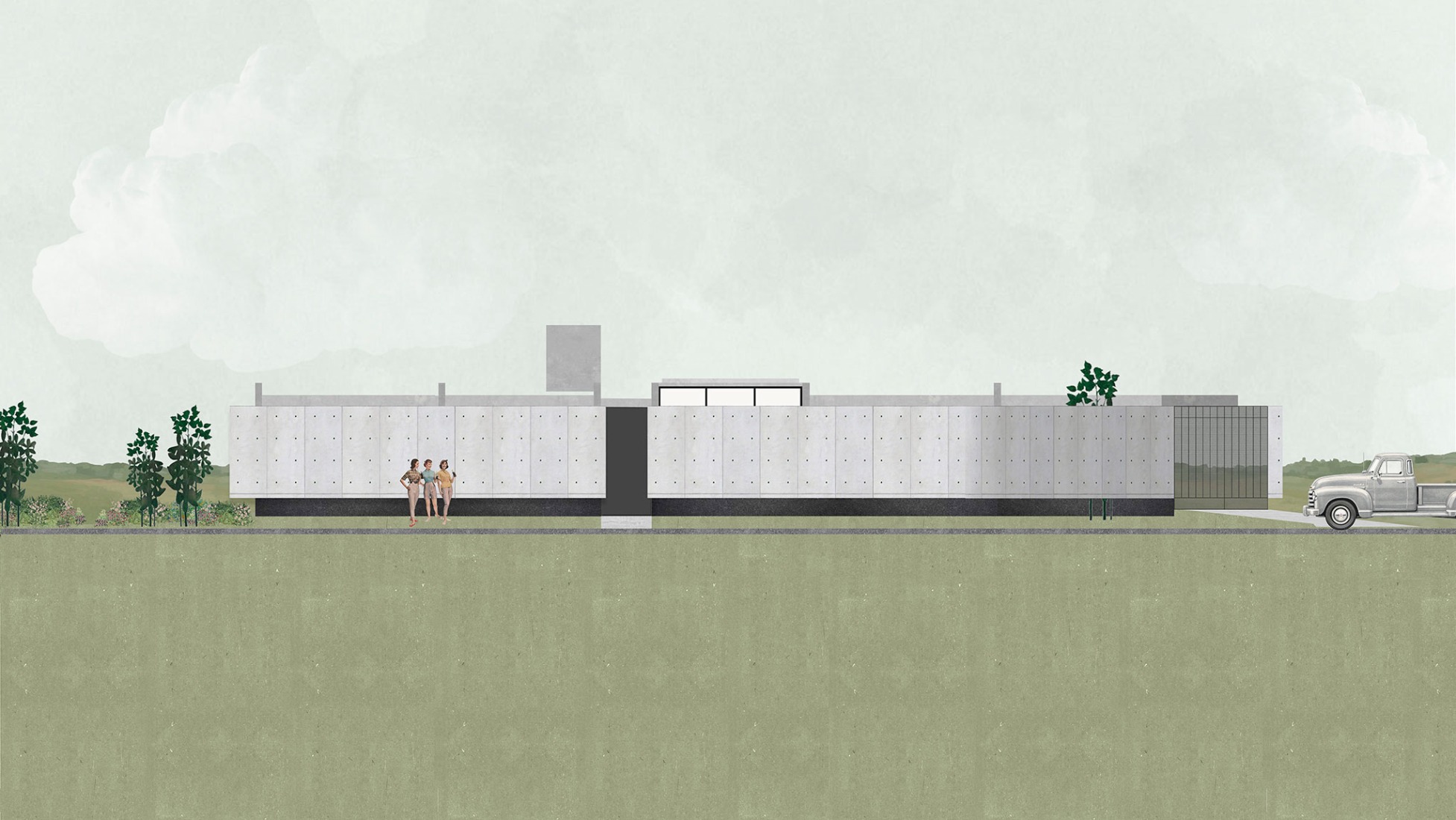 Alzado. Alba II por ADEMÁS Arquitectura.