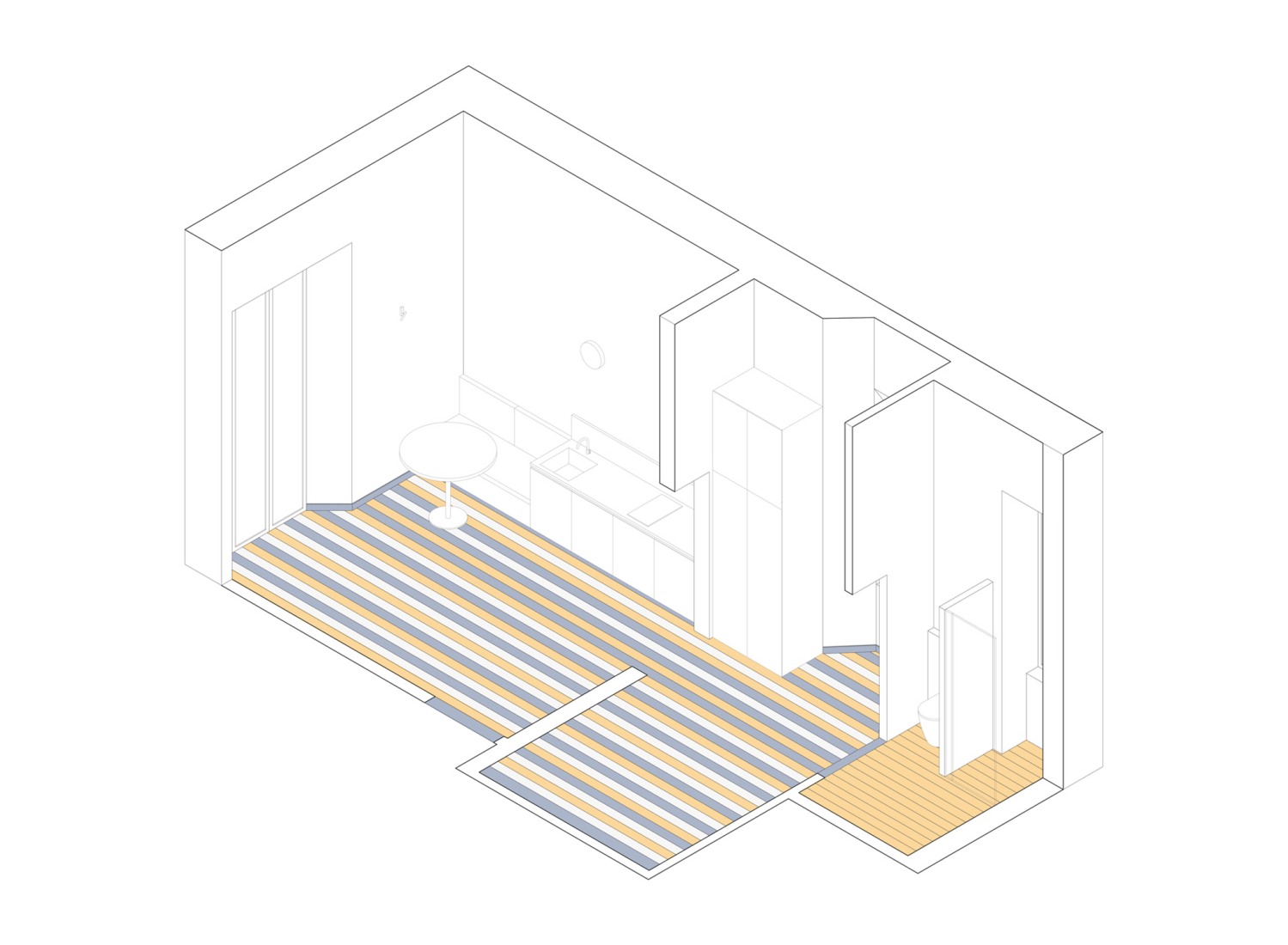 Axonometry. Palazzina Maresa by AFSa.