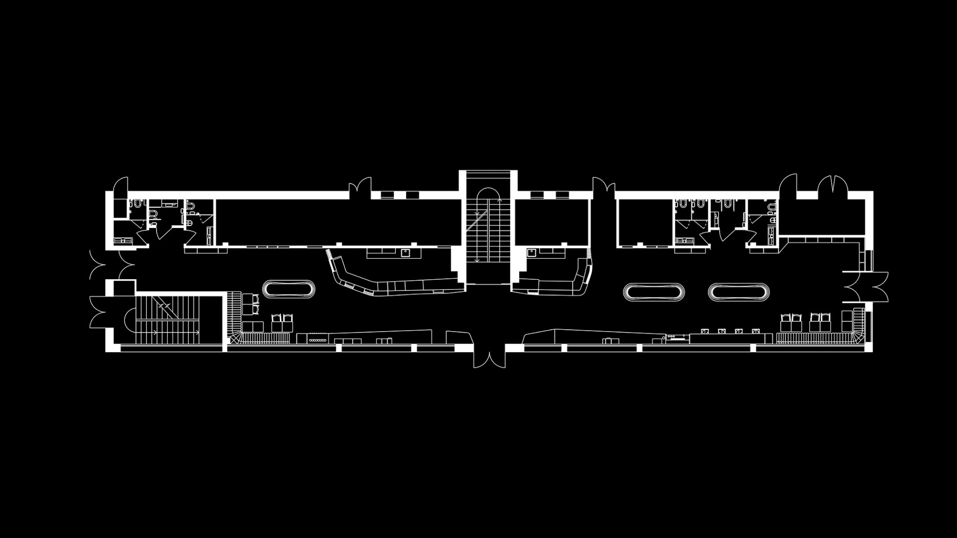 Plano de líneas magneticas. Estación de Servicio KLO por Aranchii Architects.
