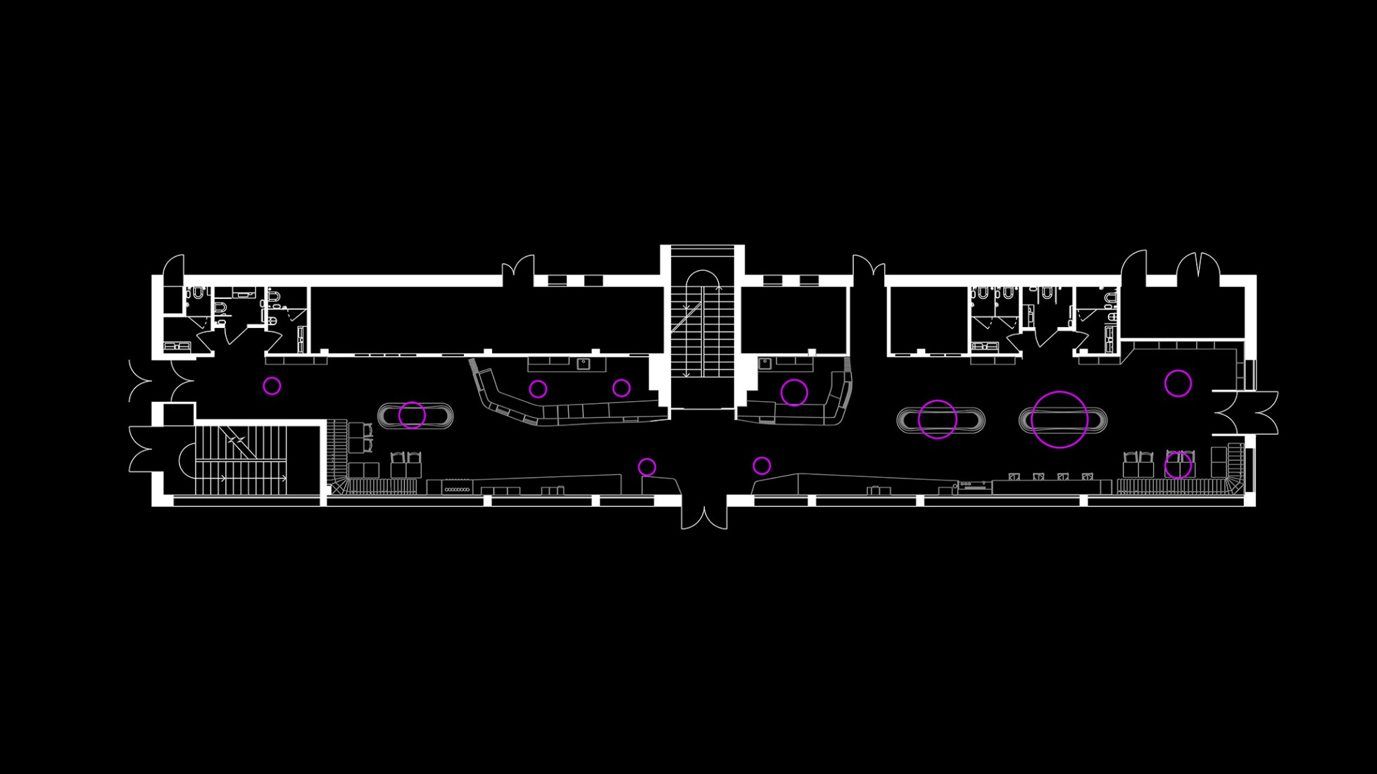 Plano de cubierta subestructura. Estación de Servicio KLO por Aranchii Architects.