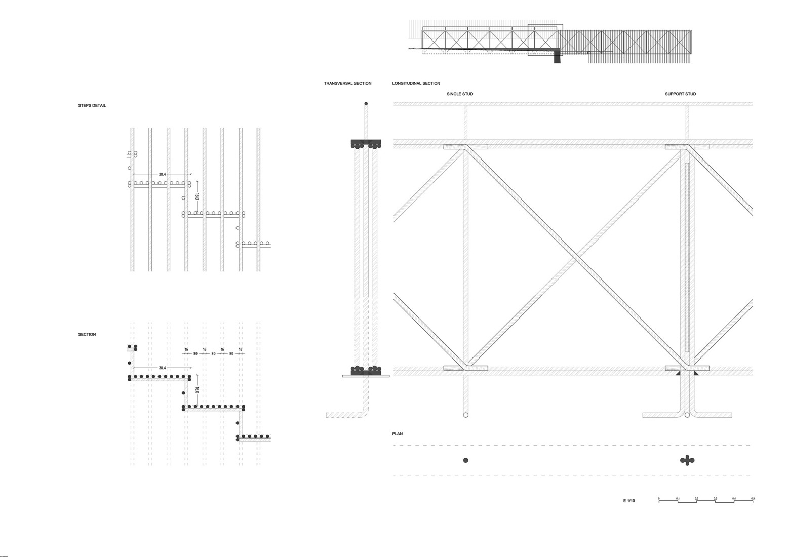 Stair detail. Landscape staircase in la Vall del Paradís by Comas-Pont arquitectes.