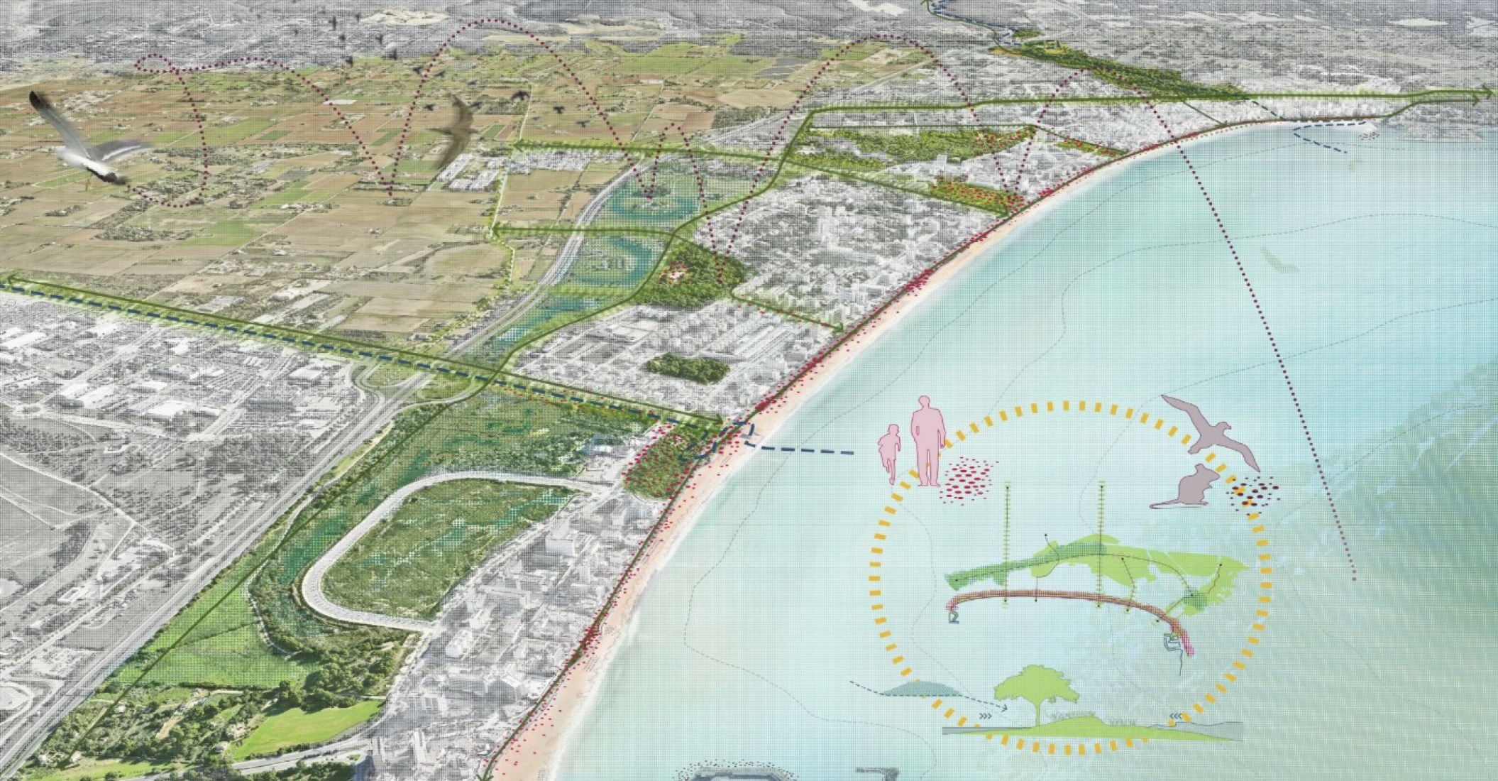 Strategy plan. Strategic Regeneration Plan for Playa de Palma by LANDLAB + Fiol Aquitectes.