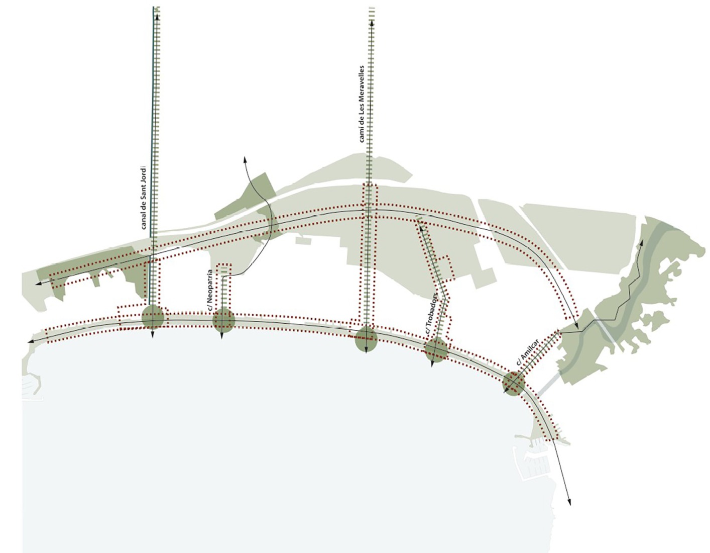 Strategy outline. Strategic Regeneration Plan for Playa de Palma by LANDLAB + Fiol Aquitectes.