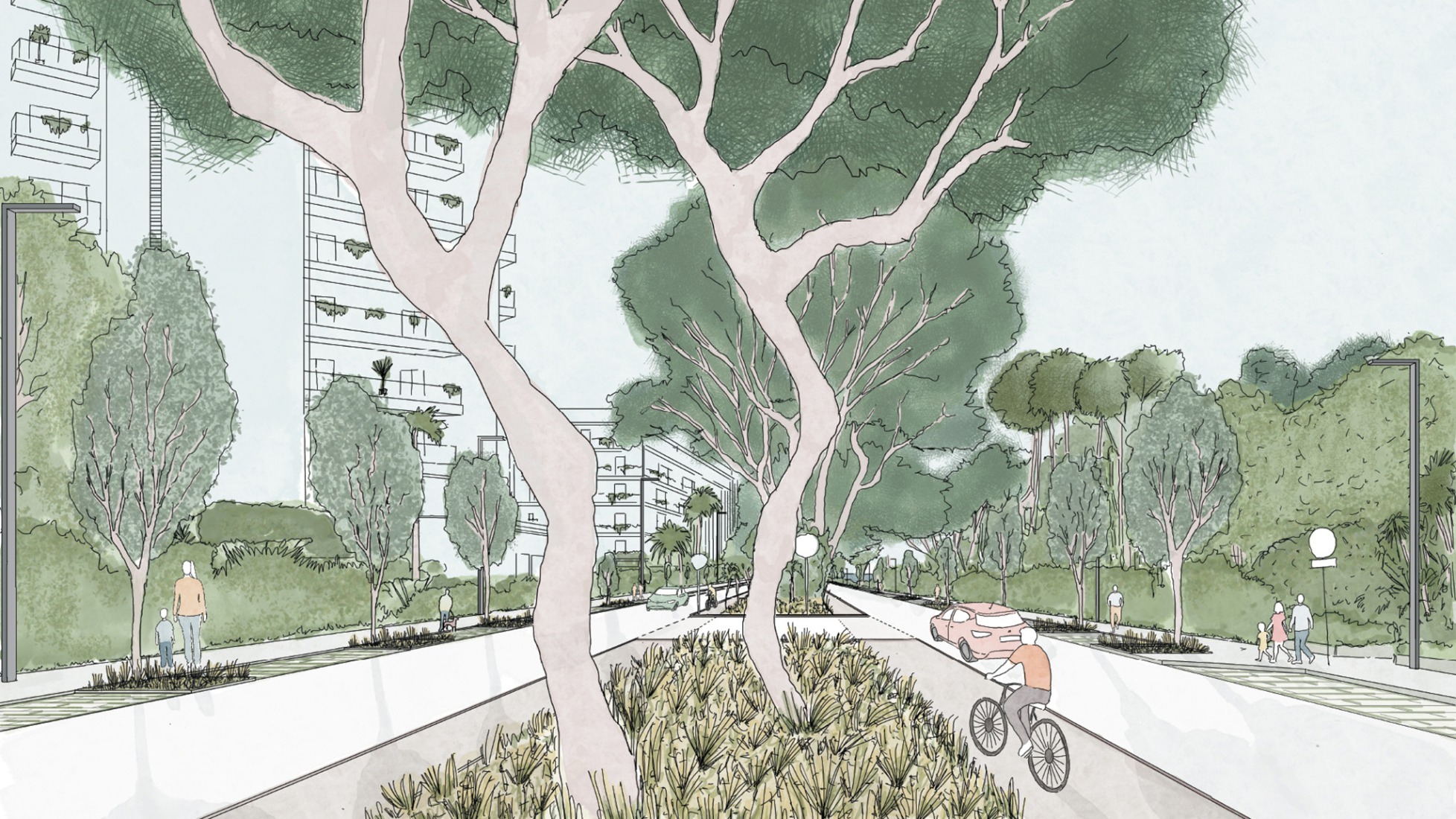 Drawings. Strategic Regeneration Plan for Playa de Palma by LANDLAB + Fiol Aquitectes.