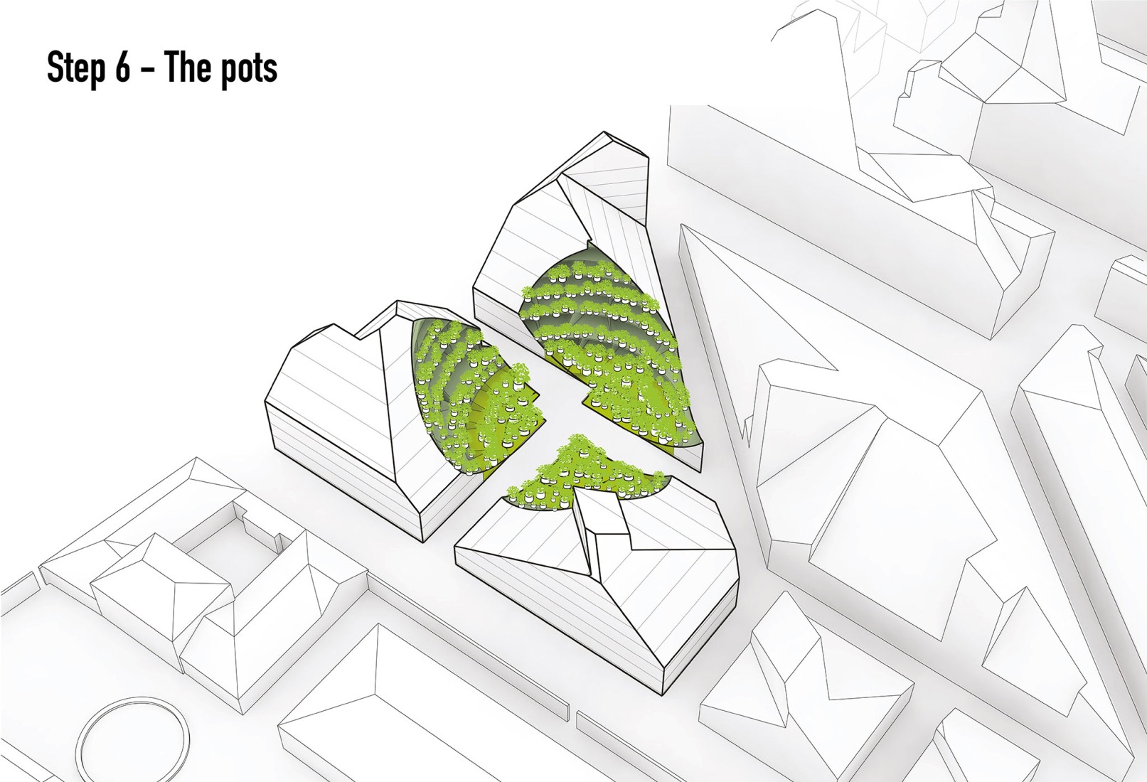 Step-story. "Vallée Verte" by MVRDV. Image courtesy by MVRDV Winy Maas, Jacob van Rijs, Nathalie de Vries.