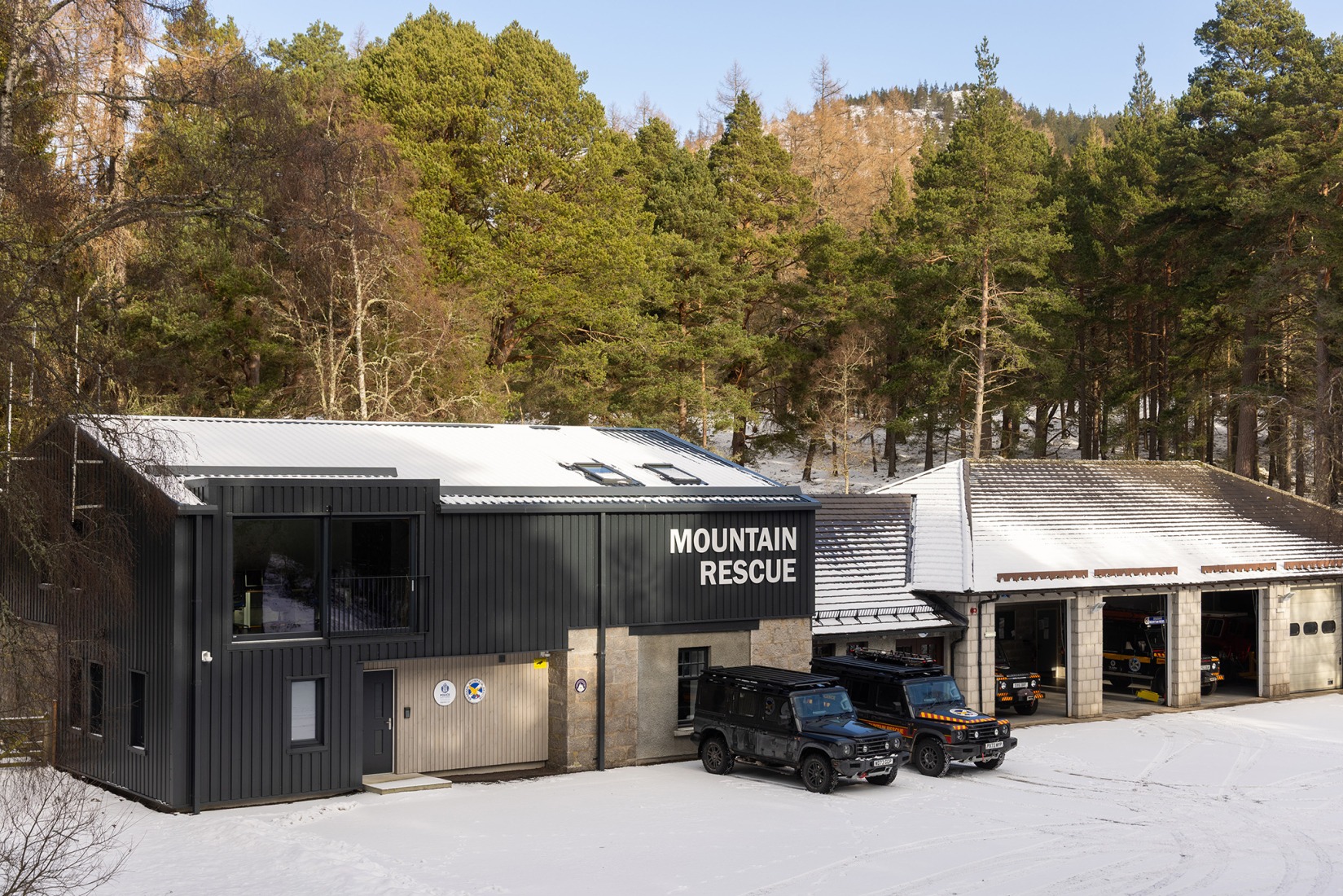 Braemar Mountain Rescue Centre by Moxon Architects. Photograph by Moxon Architects.