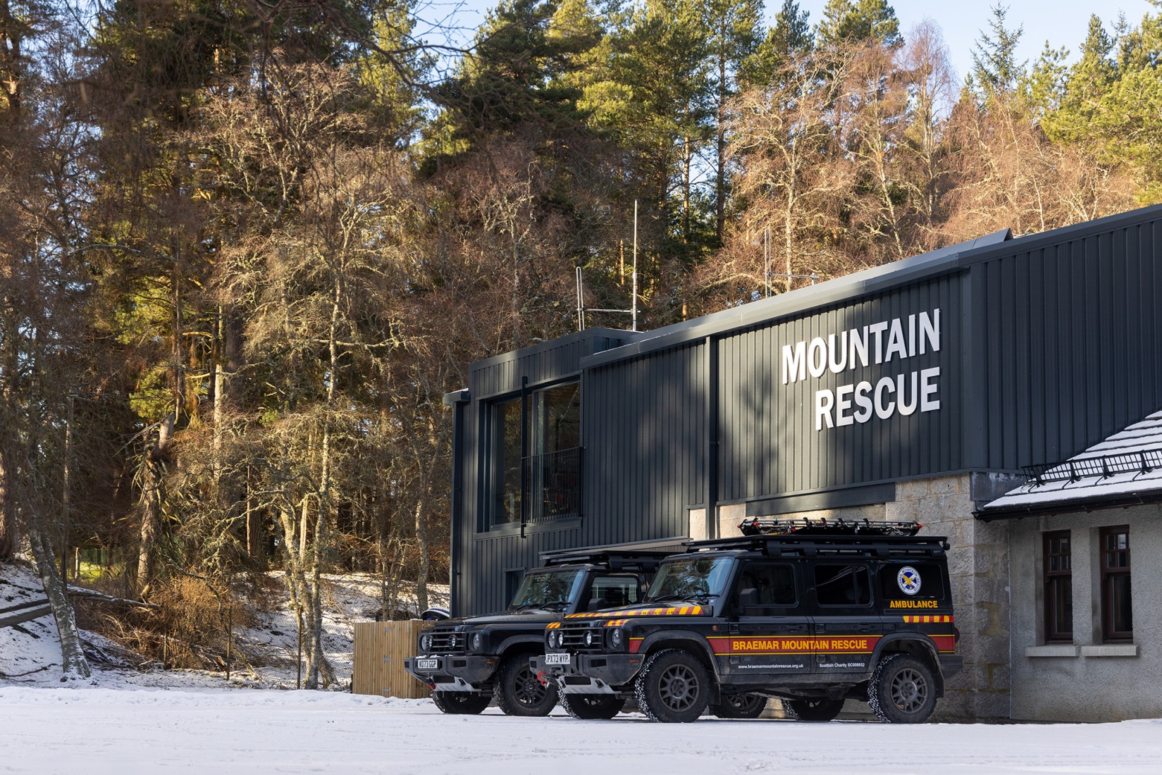 Braemar Mountain Rescue Centre by Moxon Architects. Photograph by Moxon Architects.
