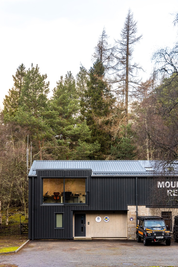Braemar Mountain Rescue Centre by Moxon Architects. Photograph by Moxon Architects.