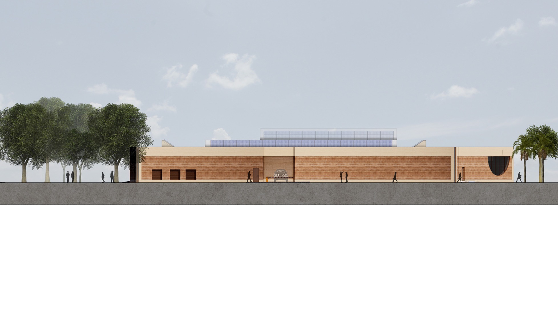 North Elevation. Museum of West African Art (MOWAA) Institute by Adjaye Associates. 