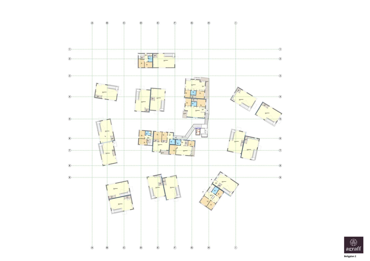 First floor plan. "Josefinesvingen" by Agraff Arkitektur AS.
