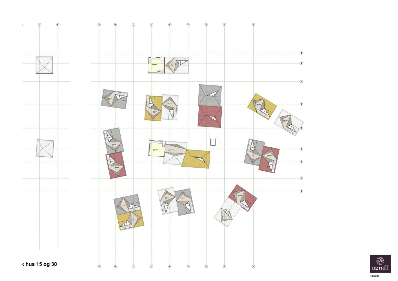 Roof plan. "Josefinesvingen" by Agraff Arkitektur AS.