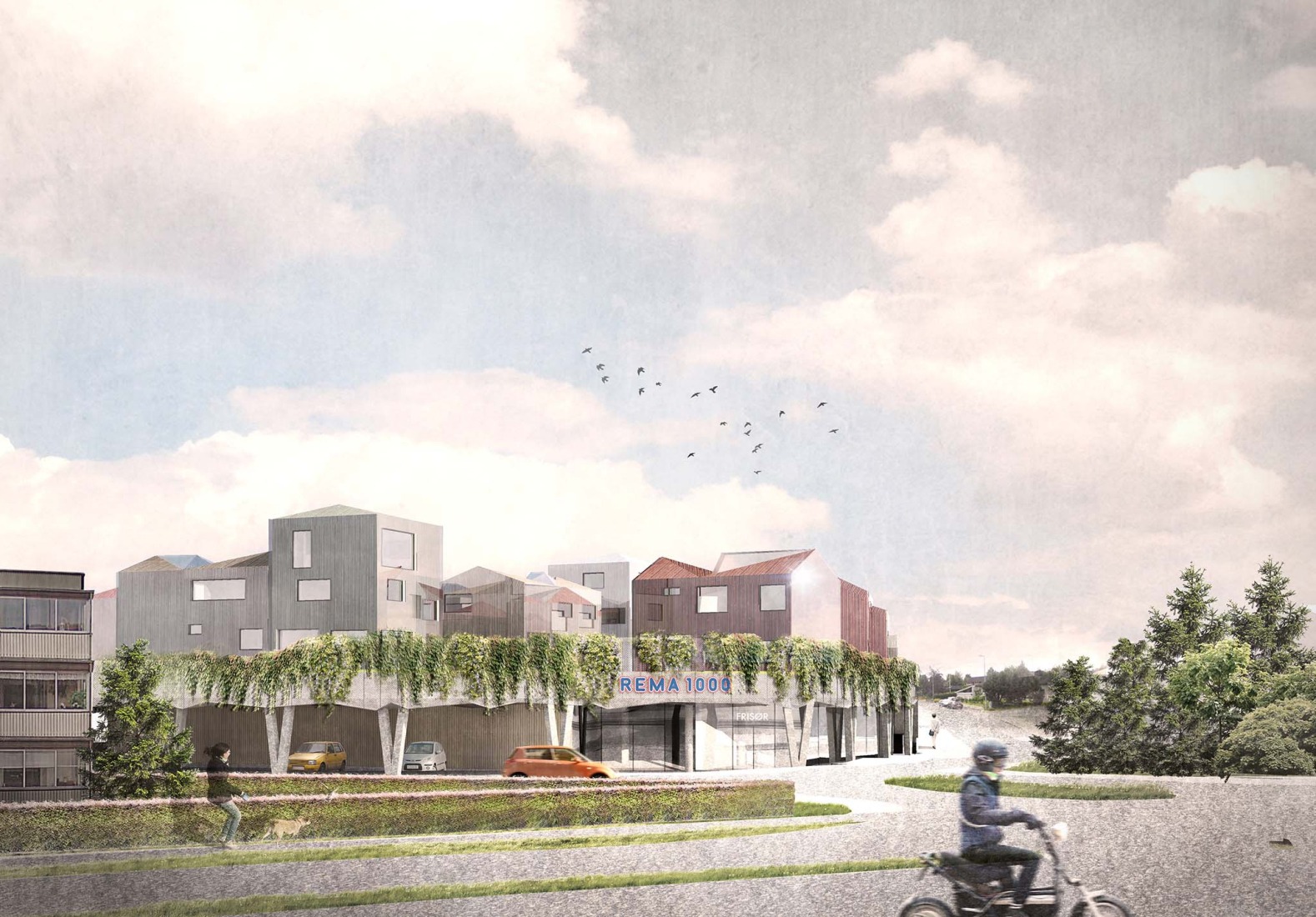 Rendering. "Josefinesvingen" by Agraff Arkitektur AS.