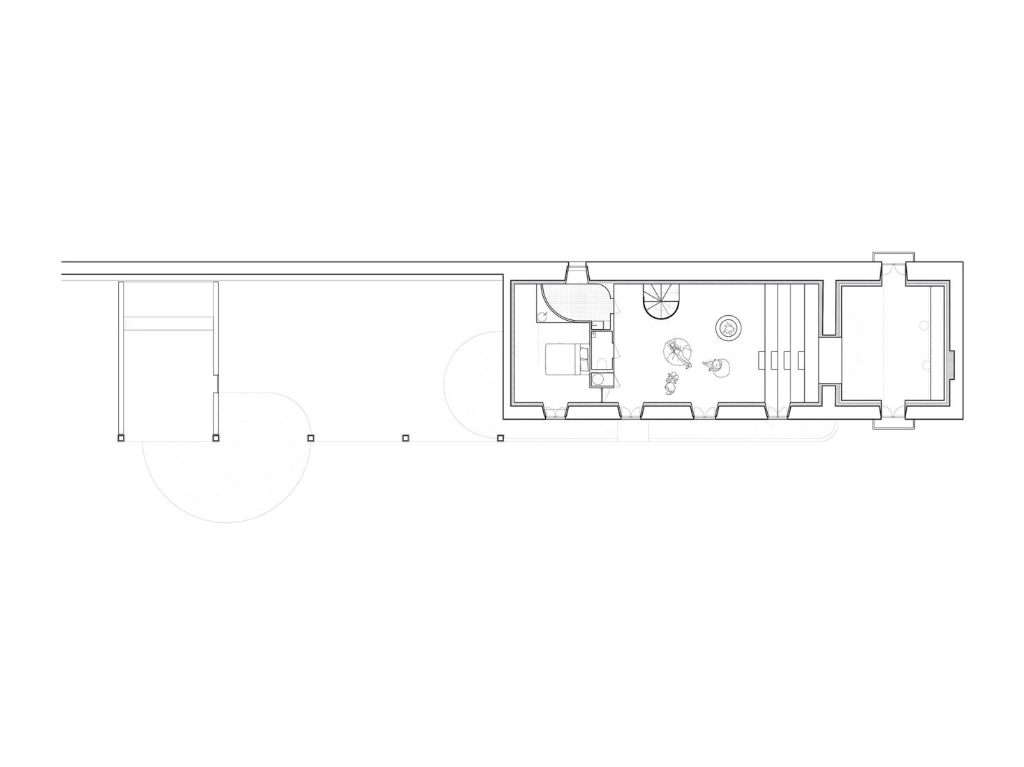 Plano de primera planta. Maison Veillac por Atelier AJO.