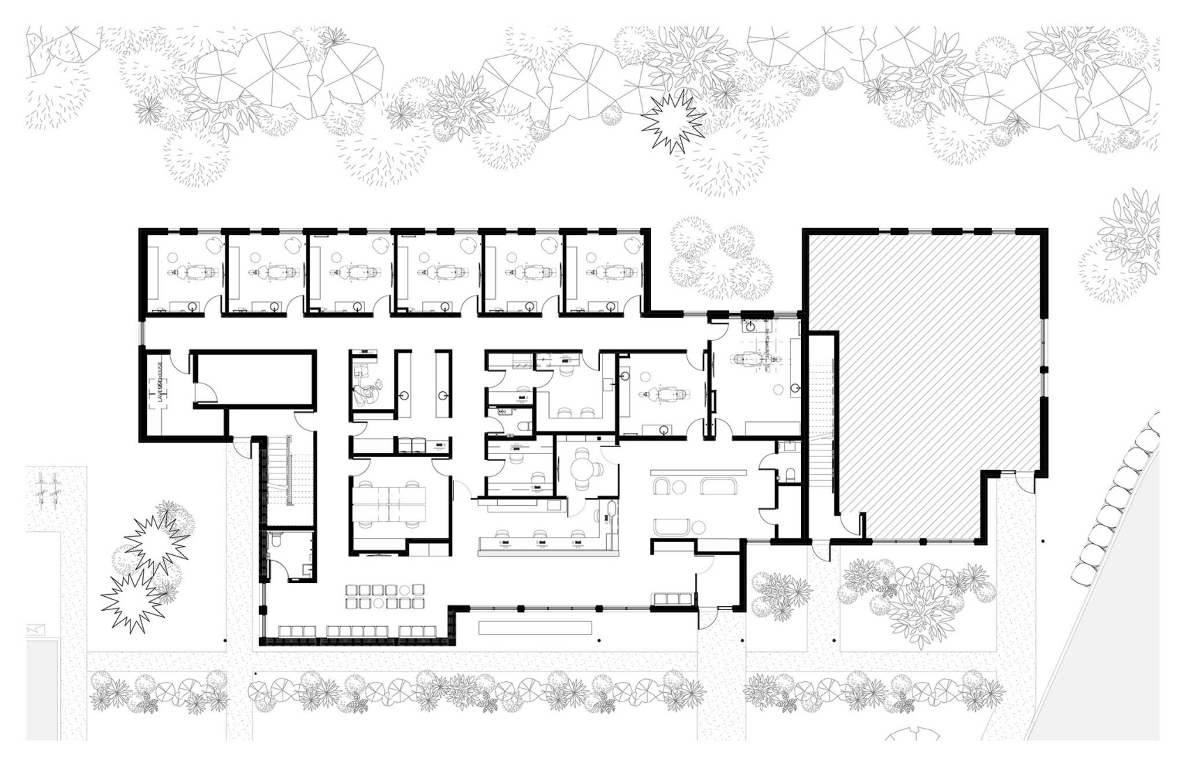 Ground floor plan. Des Cimes Dental Clinic by CARTA. 