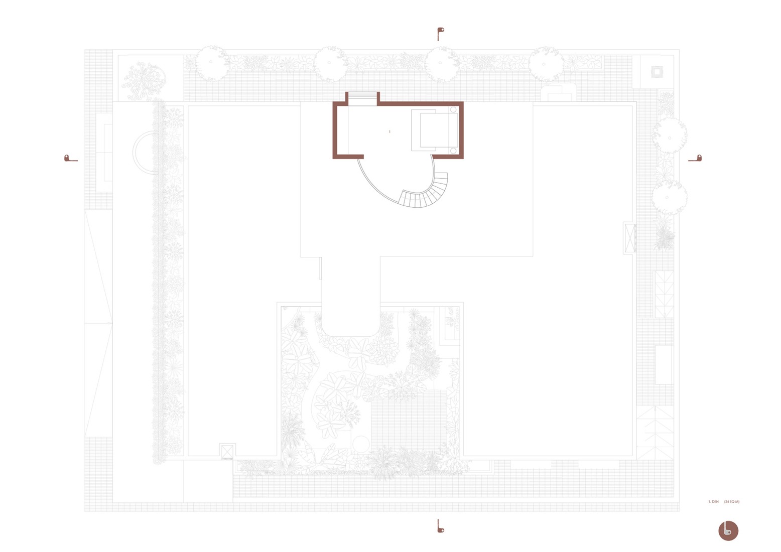 Third floor plan. Amaltash by Design ni Dukaan.