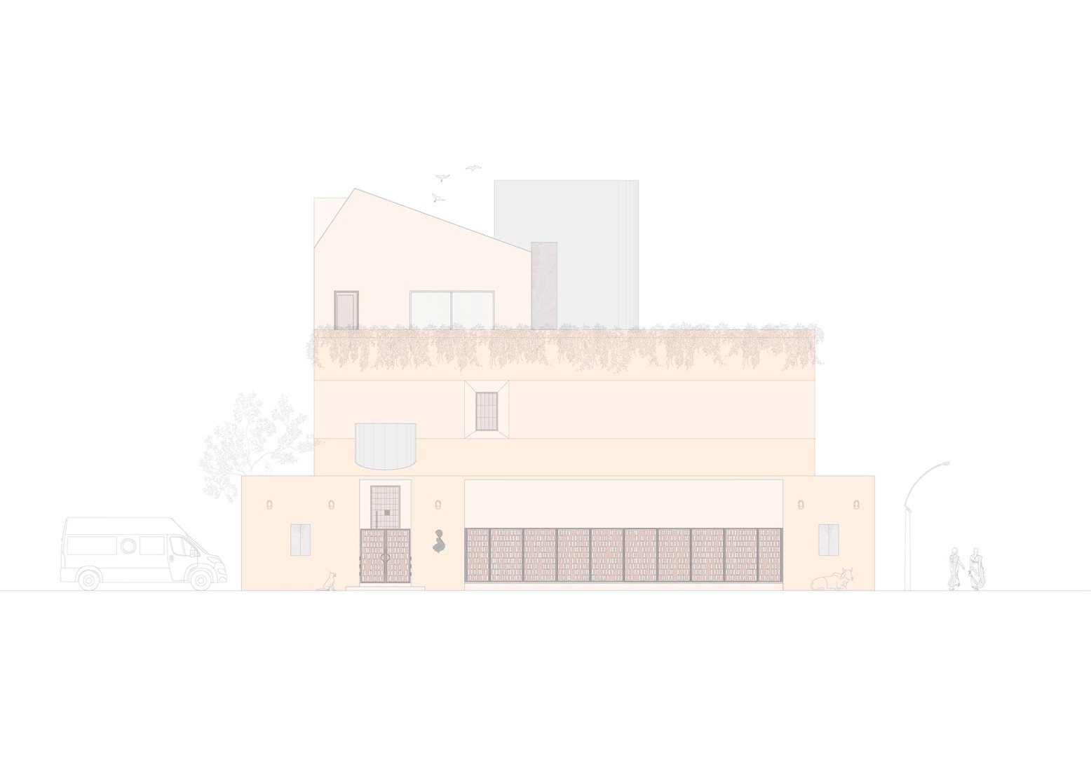 Front elevation. Amaltash by Design ni Dukaan.