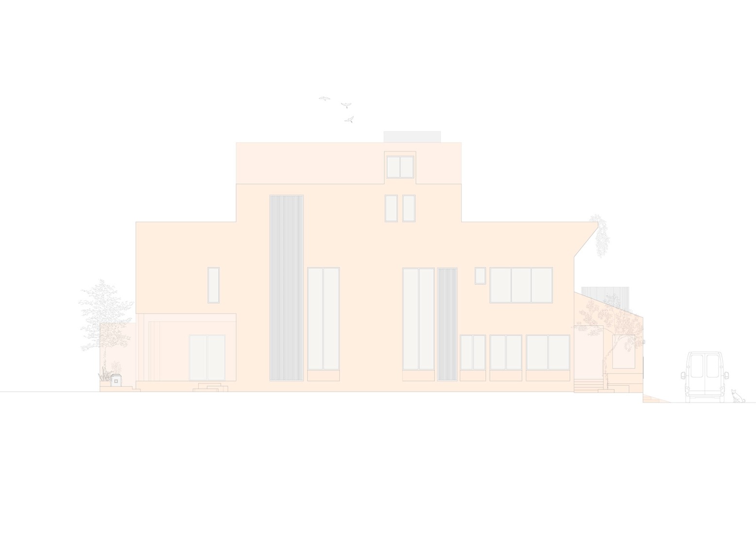 Side elevation. Amaltash by Design ni Dukaan.