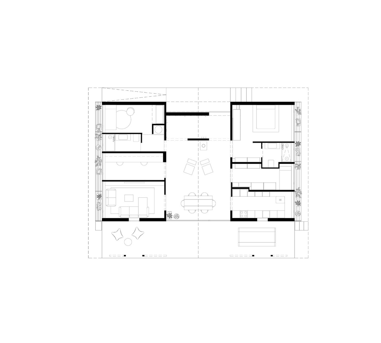 Ground floor plan. Wasabi Project by EME157.
