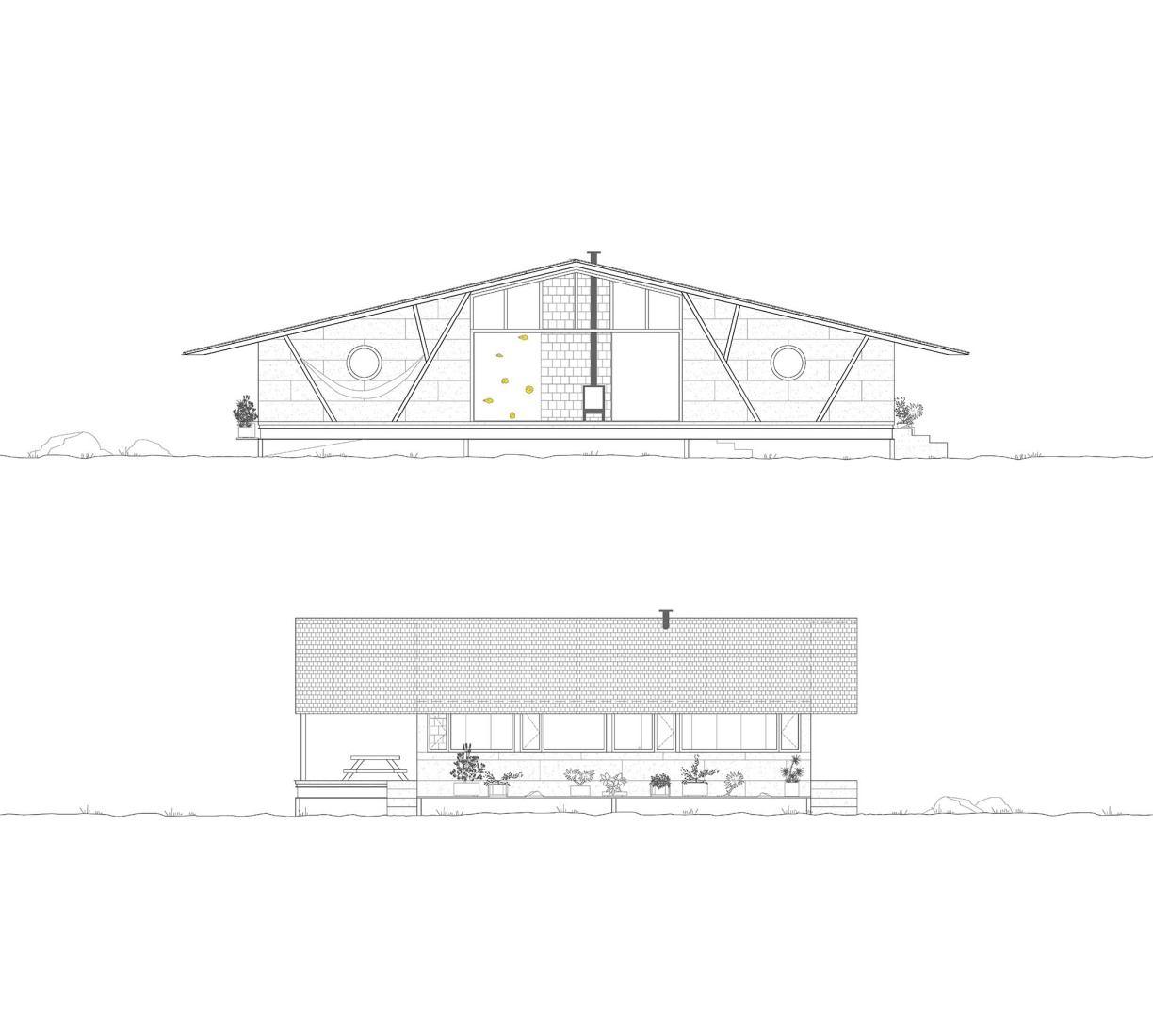 Elevations. Wasabi Project by EME157.